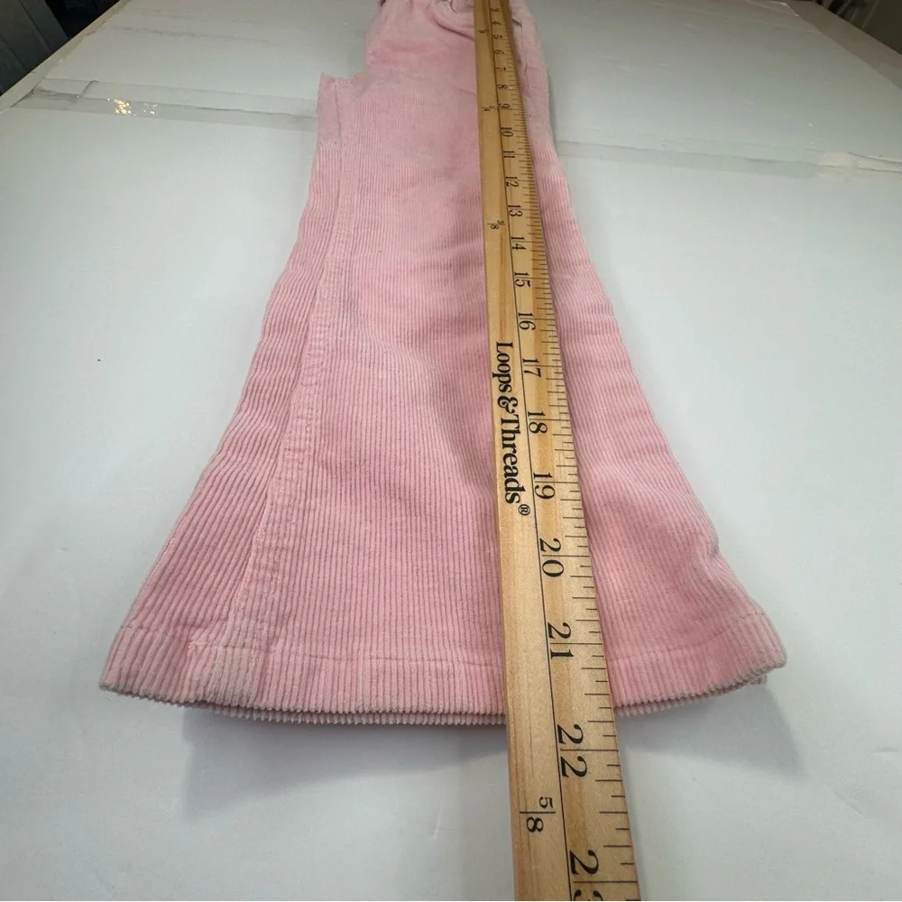 Ralph Lauren Corduroy Pants Girl Size 5 Pink Cotton Preppy Elastic Waste Casual